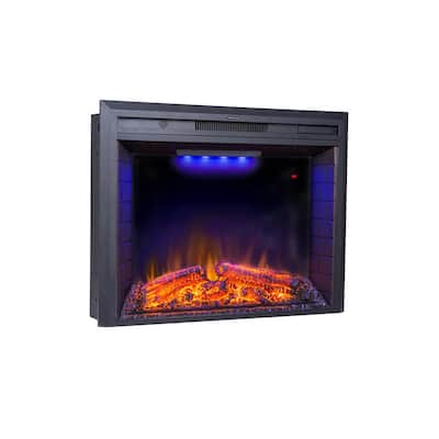 Casainc 36 In Led Electric Fireplace Insert Black Led Electric Fireplace Insert, 36 Inch Electric Fireplace Heater