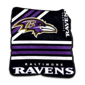 Baltimore Ravens Multi-Colored Raschel Throw