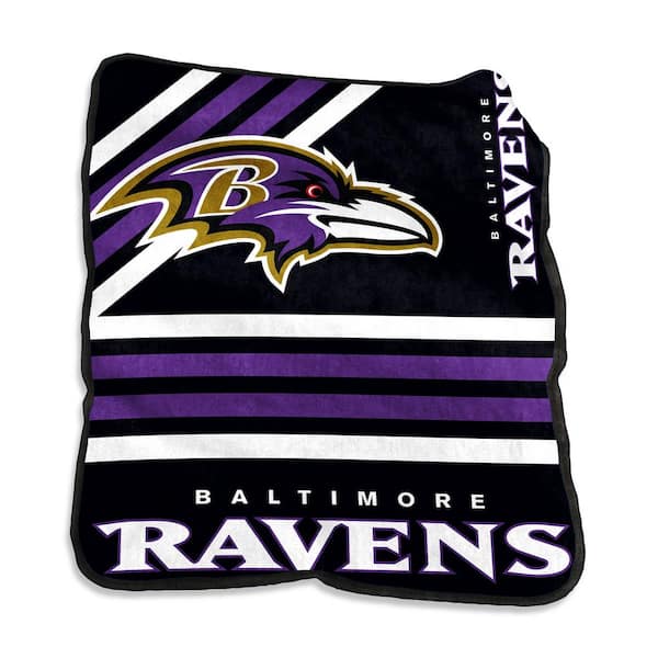 logobrands Baltimore Ravens Multi-Colored Raschel Throw