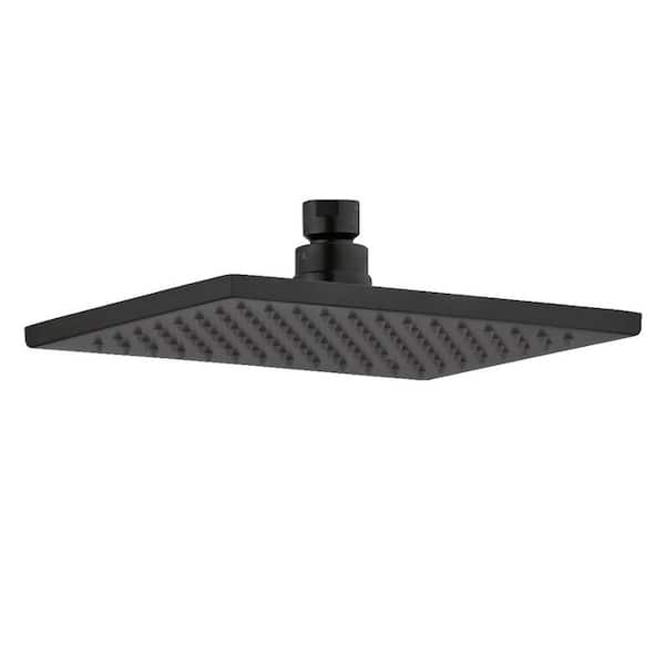 Delta Vero 1-Spray Patterns 2.5 GPM 5.67 in. Wall Mount Fixed Shower Head in Matte Black