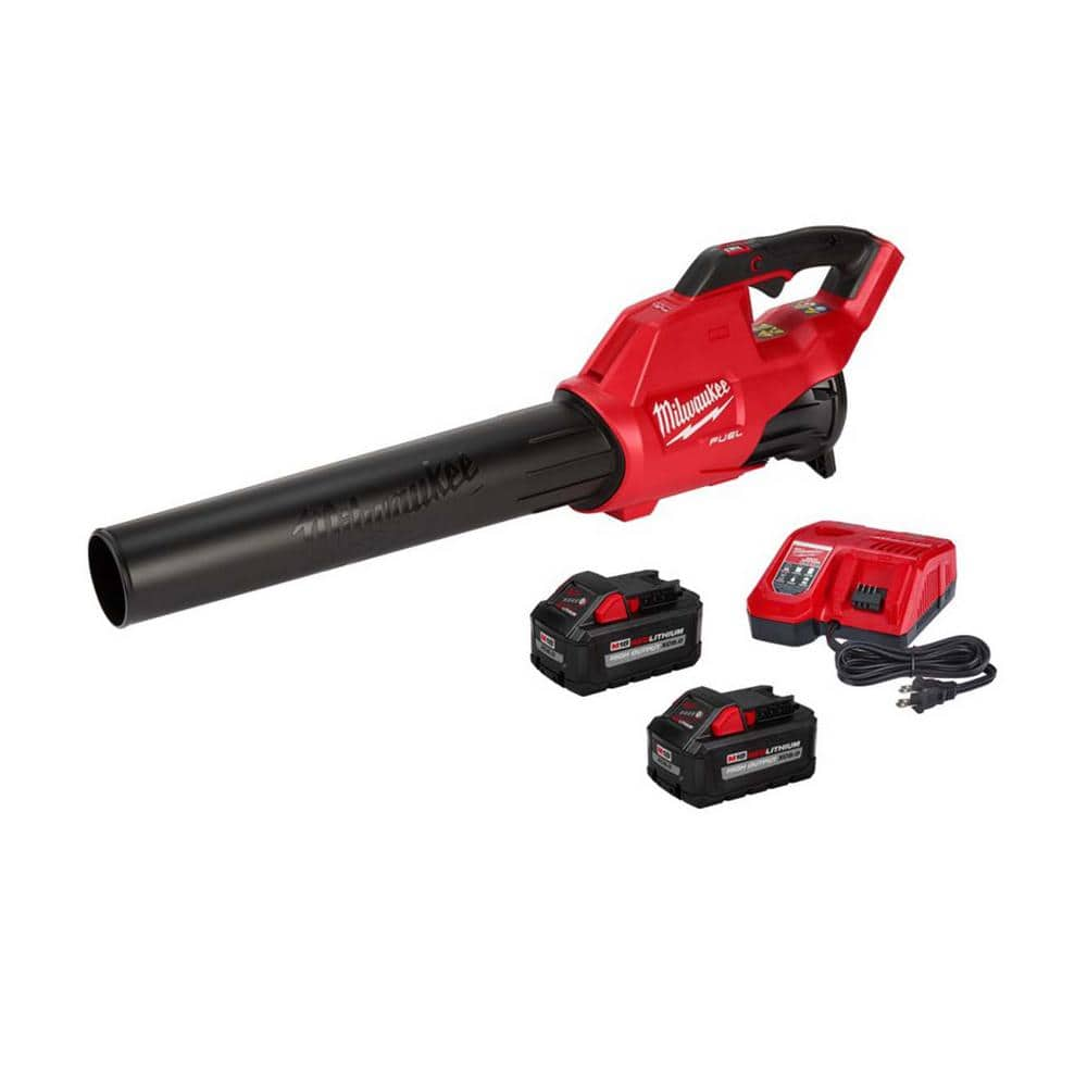 M18 FUEL 120 MPH 450 CFM 18-Volt Lithium-Ion Brushless Cordless Handheld Blower Kit w/(2) 8.0 Ah Battery, Rapid Charger -  Milwaukee, 2724-21880