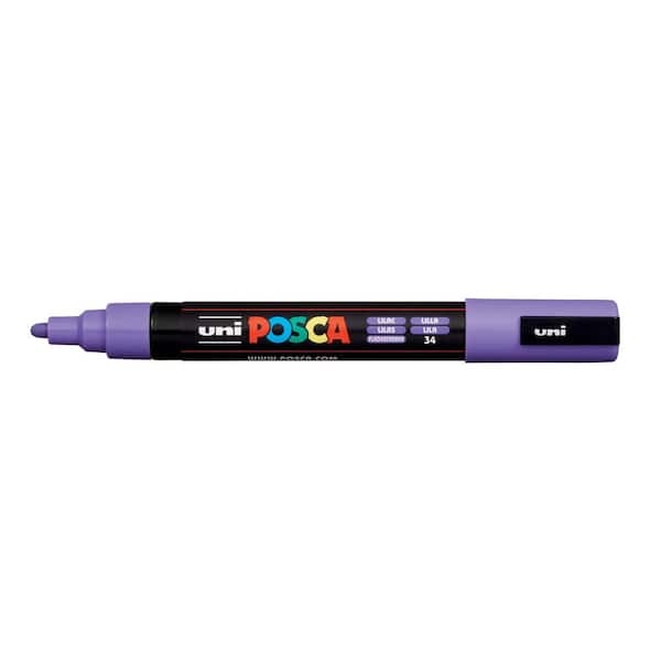 POSCA PC-5M Medium Bullet Paint Marker, Metallic Violet 076912 - The Home  Depot