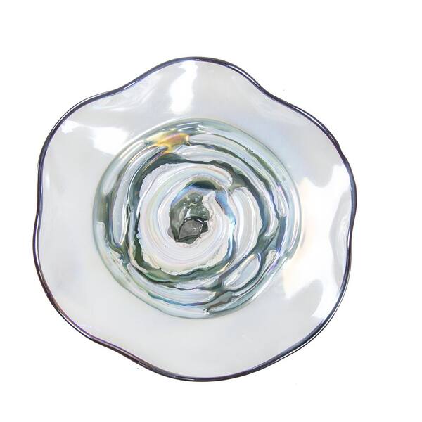 Dale Tiffany Cavalier 9 in. Wall Art Decor with Hand Blown Art Glass Style