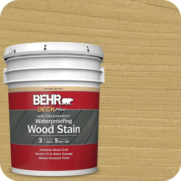5 gal. #ST-139 Colonial Yellow Semi-Transparent Waterproofing Exterior Wood Stain