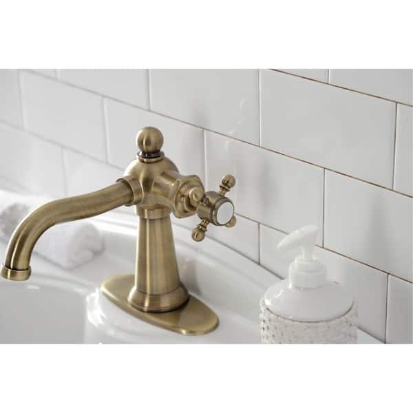 Kingston Brass Nautical Single-Handle Single Hole Bathroom Faucet