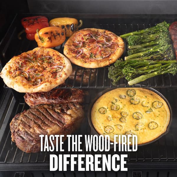 Woodridge Elite Wi-Fi Pellet Grill and Smoker in Black