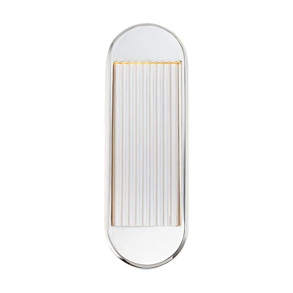 Palais Polished Nickel Dimmable LED Bath Bar