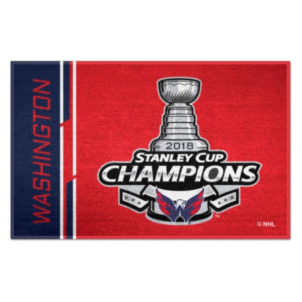 FANMATS Washington Capitals 2018 Stanley Cup Champions Red 1.5 ft. x 2.5 ft. Starter Area Rug