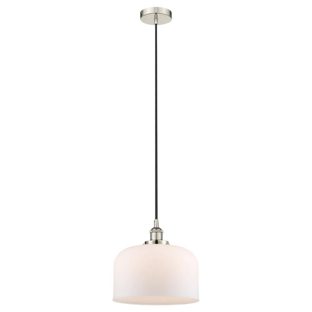 Bell 60-Watt 1-Light Polished Nickel Standard Mini Pendant Light with Painted Glass Shade, No Bulbs Included price history on PriceWatchPro