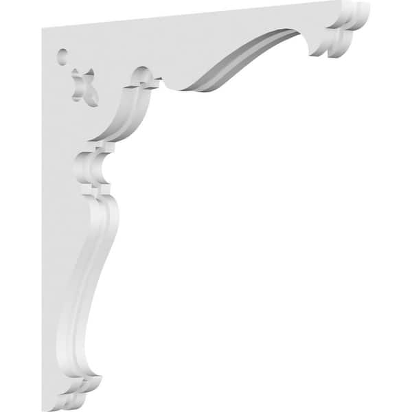 Ekena Millwork 1-7/8 in. x 18 in. x 18 in. PVC Hurley Corbel