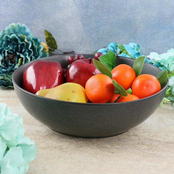 160 oz Square Clear Plastic Large Modern Serving Bowl - 11 x 11