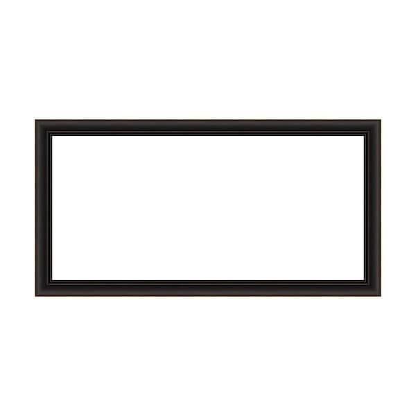 Amanti Art Mirror Makeover Trio Oil Rubbed Bronze 49.25 in. W x 25.25 in. H Bathroom Mirror Frame Border Kit-Fits a 48 x 24 Mirror