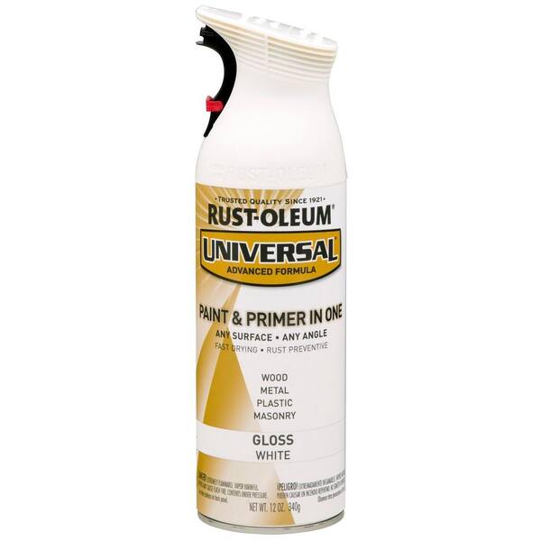 Rust-Oleum Universal 12 oz. All Surface Gloss White Spray Paint and Primer in One (6-Pack)
