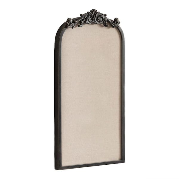 Arendahl 25 in. x 13 in. Black Metal Framed Fabric Memo Board