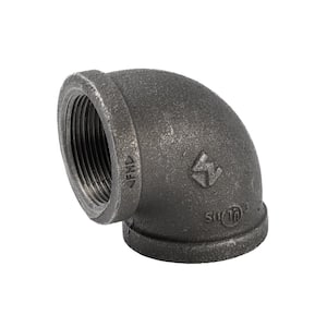1-1/2 in. Black Malleable Iron 90-degree FPT x FPT Elbow Fitting