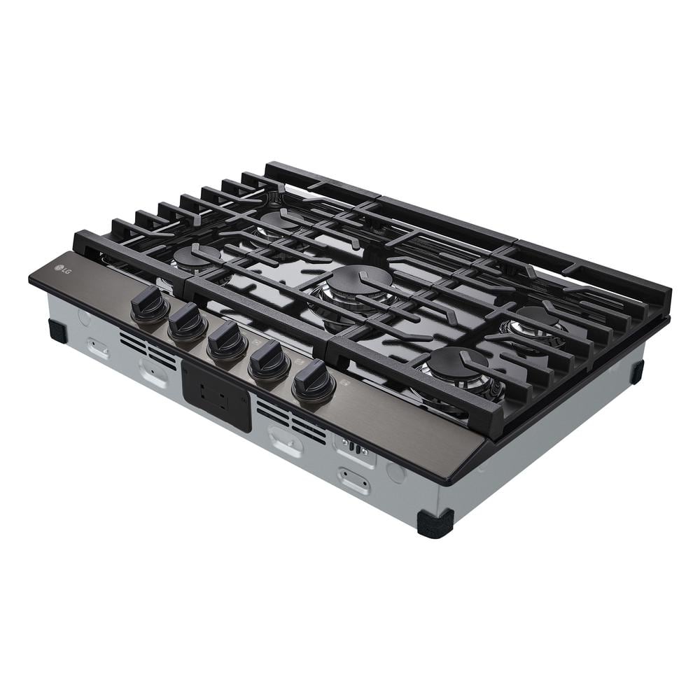 LG 30" Stainless Steel 5-Burner Gas Cooktop with UltraHeat