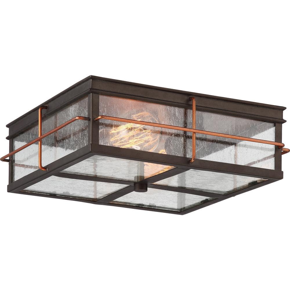 2-Light Bronze Flush Mount price history on PriceWatchPro
