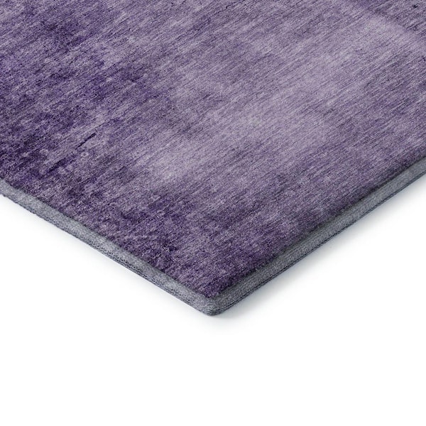 Mayfield Premium Machine Washable Abstract AMF1884 Purple 5 ft. x 7 ft. 6 in. Area Rug
