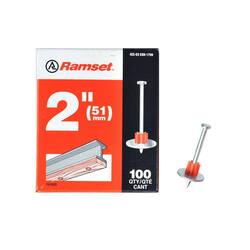Ramset 2 in. Drive Pins with Washers (100-Pack)