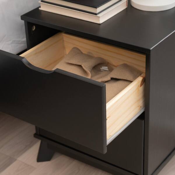 Linon Home Decor Pheba Black 48.6 2 in. W 6-Drawer Dresser and 2 (2-drawer)  Nightstand (Set of 2) THD04898 - The Home Depot