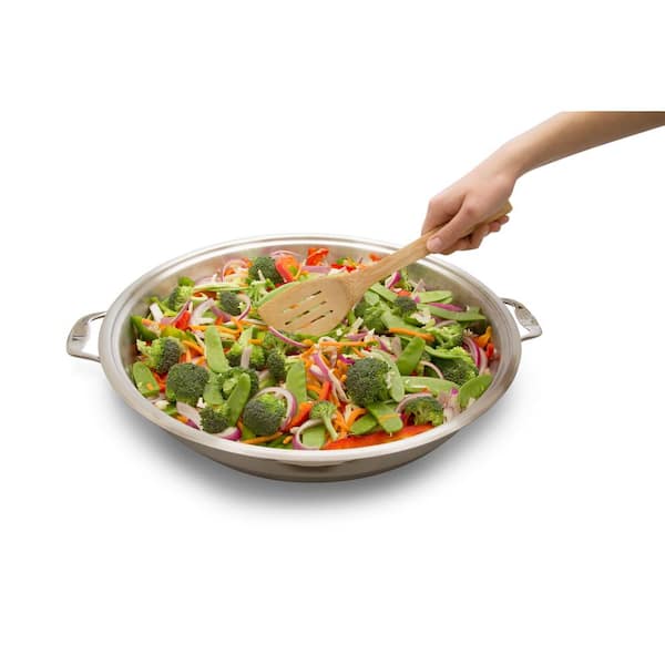 16-Inch Electric Skillet - Rectangular Stainless-Steel Pan with