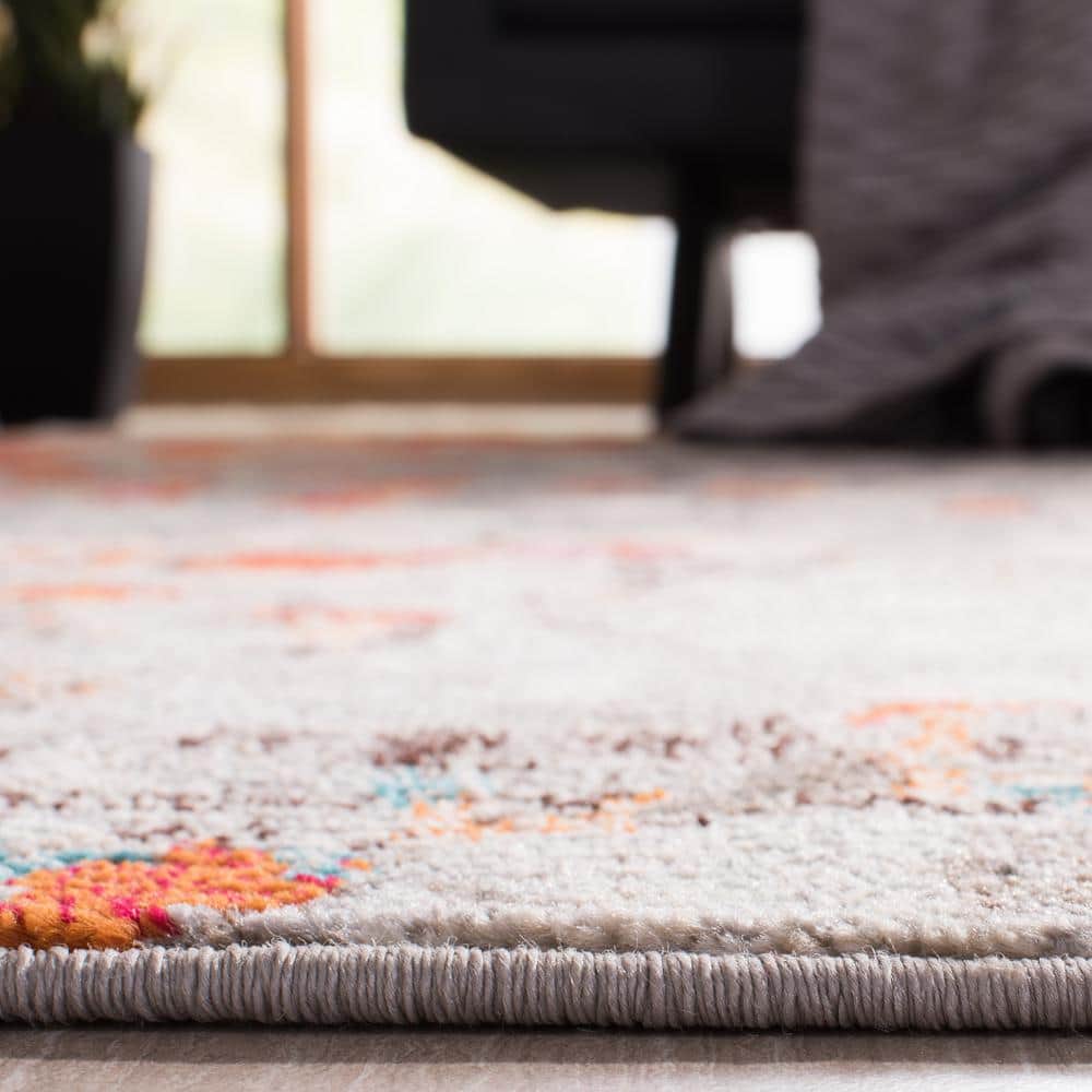 Metro-Mod Chic Grey Synthetic 9' x 12' Hand-Knotted Area Rug