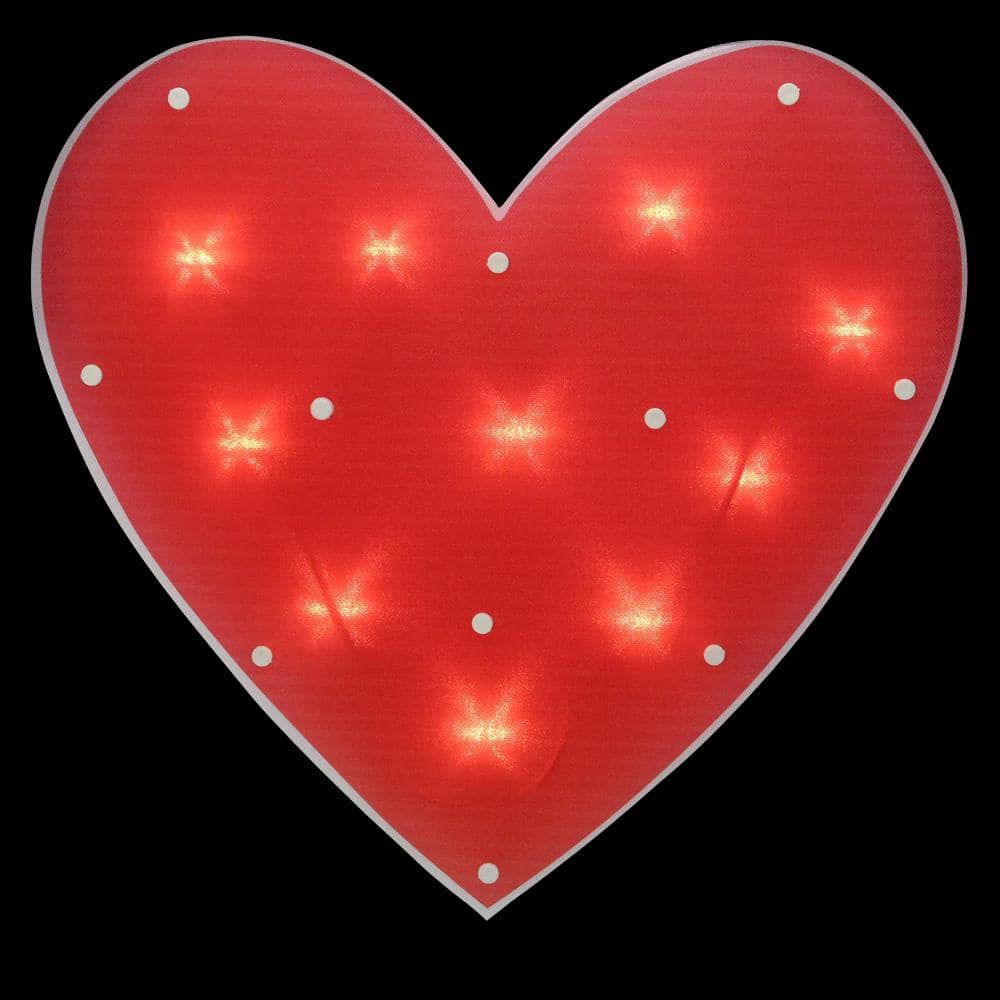  Lighted Valentines Day Window Decoration, 3 Pack Love