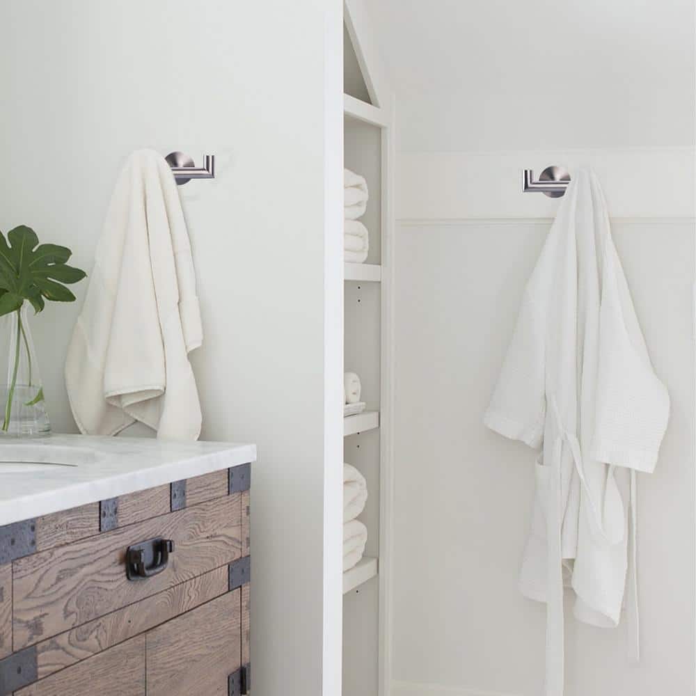 Brushed Nickel Stainless Steel Double Towel Hook