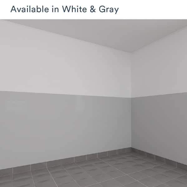 Trusscore 1/2 in. x 16 in. x 8 ft. Gray Wall&amp;CeilingBoard (8 per 