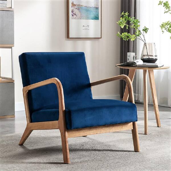 Wide best sale velvet chair