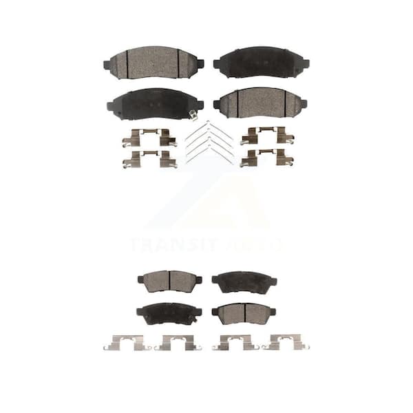 TEC Front Rear Ceramic Brake Pads Kit For Nissan Frontier Xterra Suzuki Equator KTC-100062
