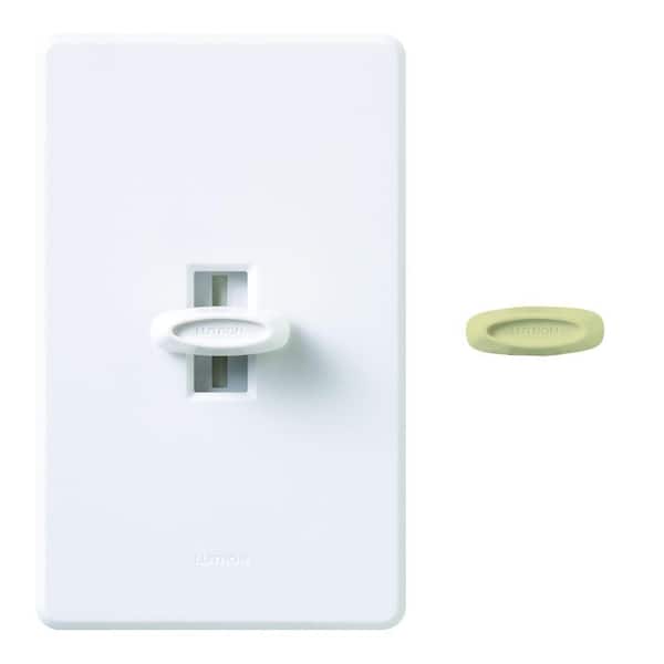 Lutron Glyder Dimmer Switch for Incandescent and Halogen Bulbs, 600-Watt/Single-Pole, White (GL-600H-DK)