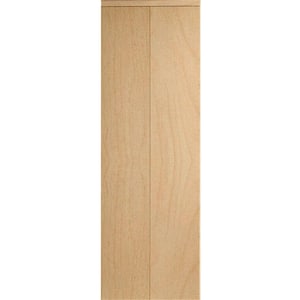 30 in. x 96 in. Smooth Flush Solid Core Stain Grade Maple MDF Interior Closet Bi-Fold Door with Matching Trim