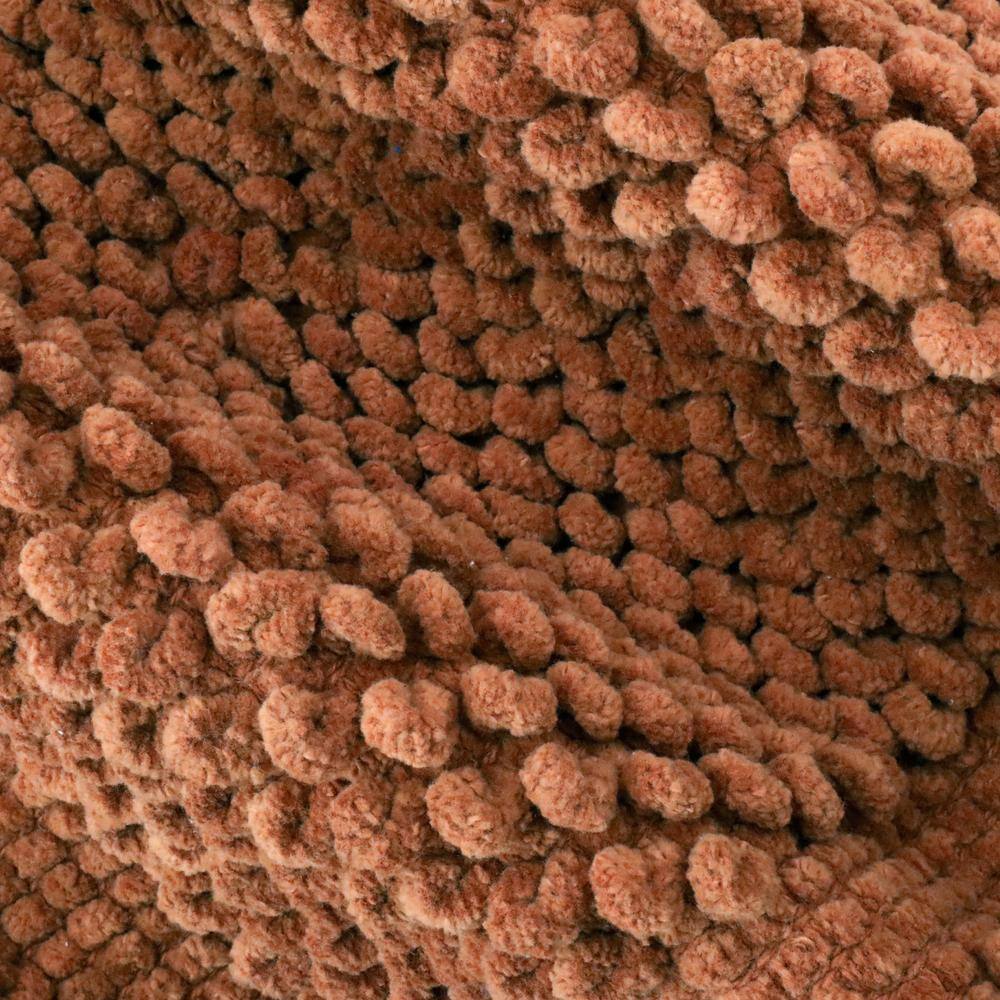 Burnt Orange Cotton Chenille Non-Slip Bath Mat 27" x 45"