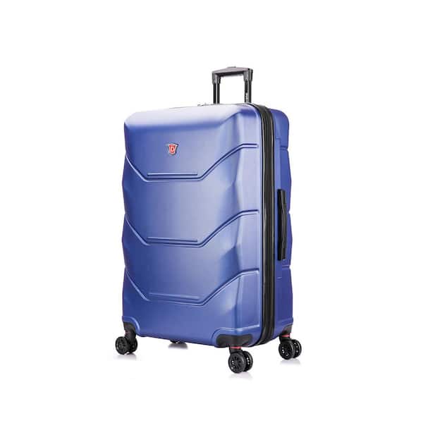 DUKAP Zonix 30 in. Blue Lightweight Hardside Spinner Suitcase