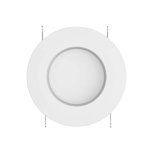 Commercial Electric - 5/6 in. Integrated LED Recessed Retrofit Light Trim with Selectable Color Temperature CEC-T20, (4-Pack)