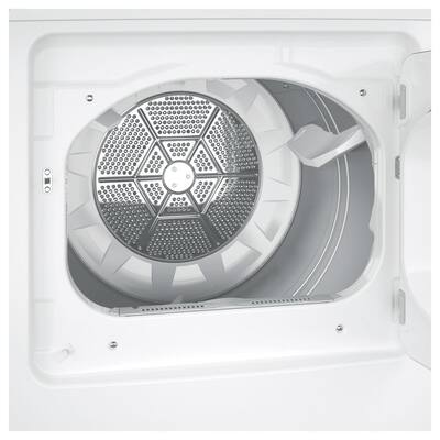 6.2 cu. ft. White Electric Vented Dryer with Auto Dry