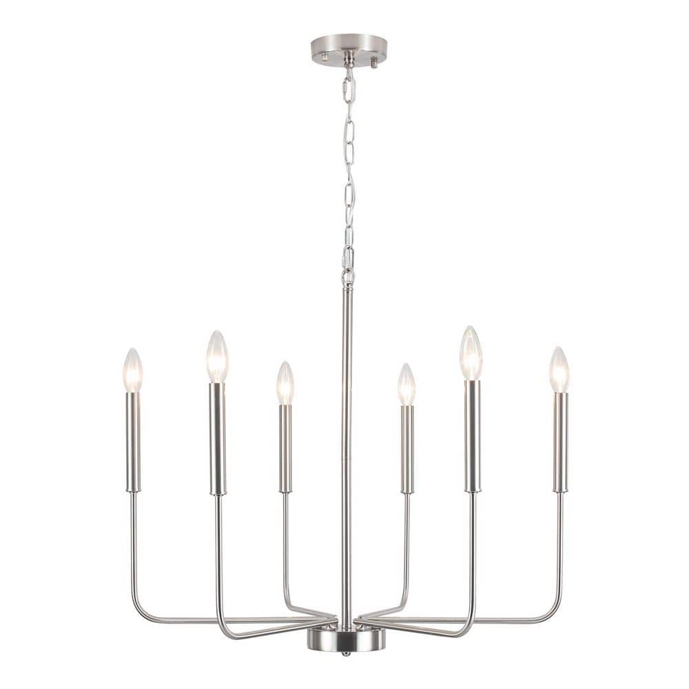 6-Light Rustic Nickel Hanging Candlestick Linear Ceiling Chandelier Lighting for Kitchen Island price history on PriceWatchPro