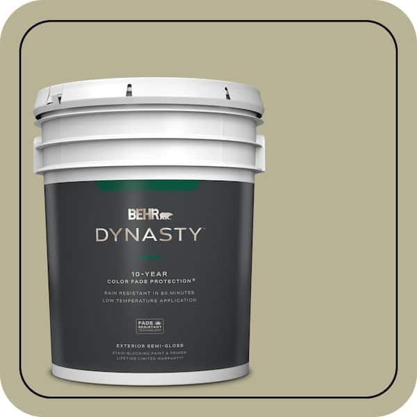 BEHR DYNASTY 5 gal. #PPU9-09 Seedling Semi-Gloss Enamel Exterior Stain-Blocking Paint & Primer