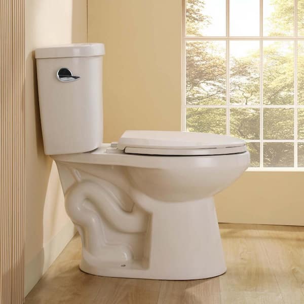 Findepot 17.1 in. Comfort High Toilets 12 in. Rough-in 2-Piece 1.28 GPF Single Flush Elongated Toilet in White, Seat Included