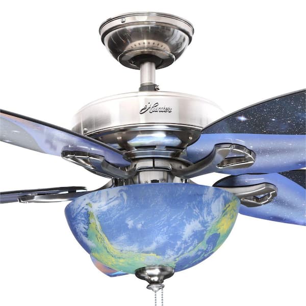 Have A Question About Hunter Disery 48 In Indoor Brushed Nickel Ceiling Fan With Light Kit Pg 1 The