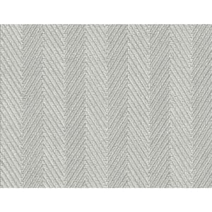 60.75 sq. ft. Tedlar Smoke Throw Knit High Performance Vinyl Unpasted Wallpaper Roll