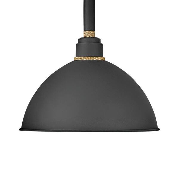 HINKLEY - Foundry Medium 1-Light Textured Black Outdoor Wall Sconce