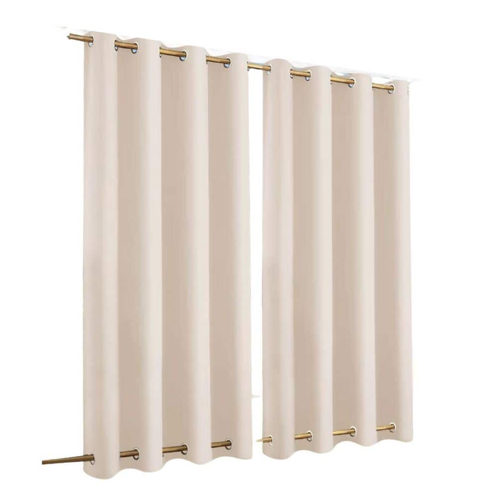 Outdoor Blackout Waterproof Curtains for Patio Porch Pavilion Gazebo Weatherproof Wind Resistant Biscotti Beige 52x84 price history on PriceWatchPro