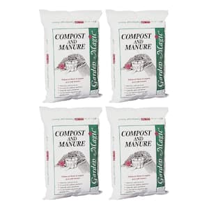 Lawn Garden Compost and Manure Blend, 40 Pound Bag (4-Pack)
