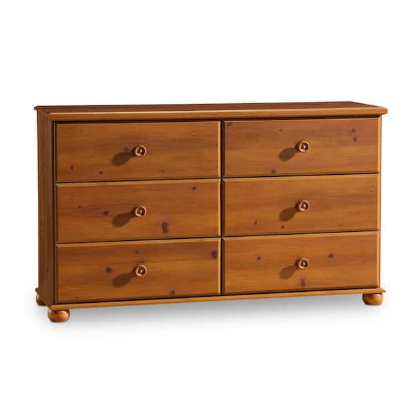 South Shore Sand Castle 6-Drawer Dresser in Sunny Pine