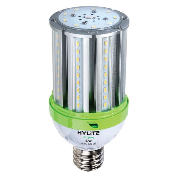 Hy-Lite 27W omni-cob LED Lamp 150W HID Equiv 5000K 3780 lumens Ballast Bypass 120-277V E39 Base IP 65 UL & DLC Listed (1-Bulb)