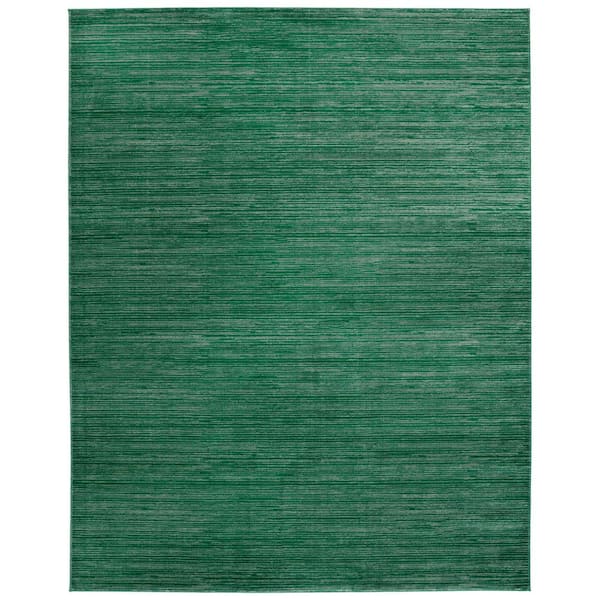 Vision 11 ft. x 15 ft. Dark Green Solid Marle Area Rug