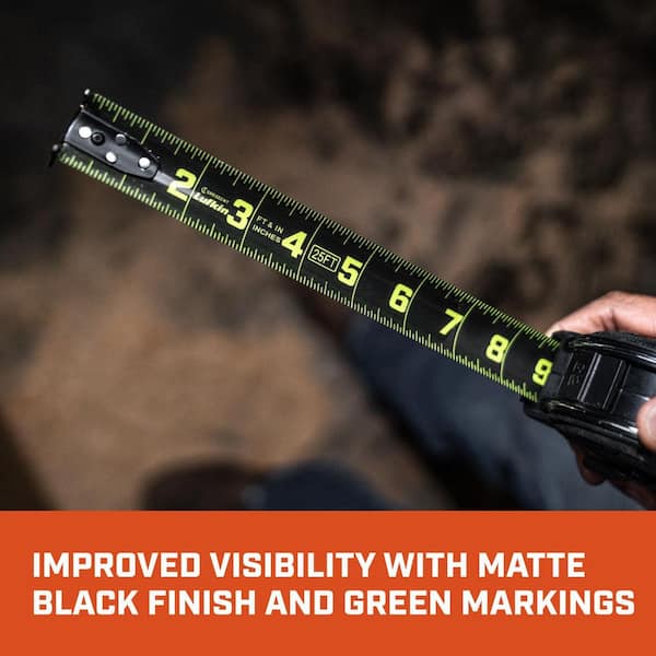 1-1/4 in. x 25 ft. SHOCKFORCE Nite Eye G2 Tape Measure