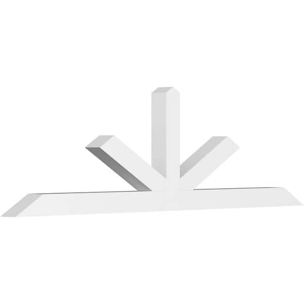 Ekena Millwork Saratoga 84 in. W x 24.5 in. H x 4 in. D Signature Polyurethane Bracket